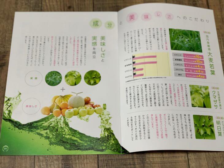 すっきりフルーツ青汁の説明書