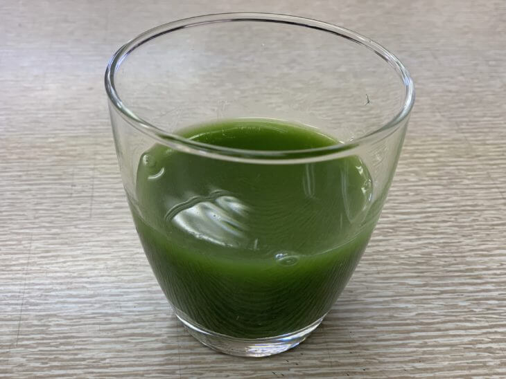 水を加えて飲んでみる