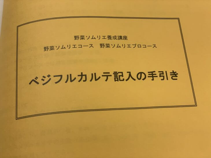 ベジフルカルテ記入の手引き